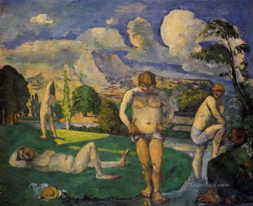 Paul Cezanne Painting - Bañistas en reposo 1877 Paul Cezanne